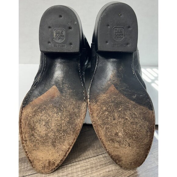 Dan Post Boots Mens Sz 10 EW Teju Lizard Western Cowboy Exotic Leather El Paso - Picture 10 of 12